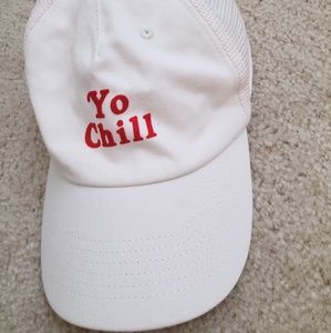 {NWT} yo chill cream american eagle cap